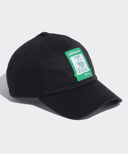 adidas（アディダス）の「ノット イージー ビーイング グリーン ダッドキャップ / アディダスオリジナルス（キャップ・メンズ・ブラック×グリーン/ベージュ・MEDIUM/X-LARGE/LARGE）」の5枚目の写真