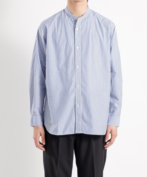 ADAM ET ROPE'（アダムエロペ）の「ベーシックバンドカラーレギュラーサイズシャツ（シャツ/ブラウス・メンズ・ホワイト/ブラック系その他2/ブルー系その他5・M/L）」の14枚目の写真