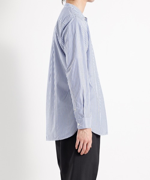 ADAM ET ROPE'（アダムエロペ）の「ベーシックバンドカラーレギュラーサイズシャツ（シャツ/ブラウス・メンズ・ホワイト/ブラック系その他2/ブルー系その他5・M/L）」の15枚目の写真