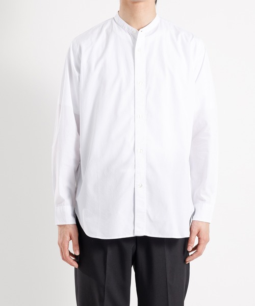 ADAM ET ROPE'（アダムエロペ）の「ベーシックバンドカラーレギュラーサイズシャツ（シャツ/ブラウス・メンズ・ホワイト/ブラック系その他2/ブルー系その他5・M/L）」の12枚目の写真