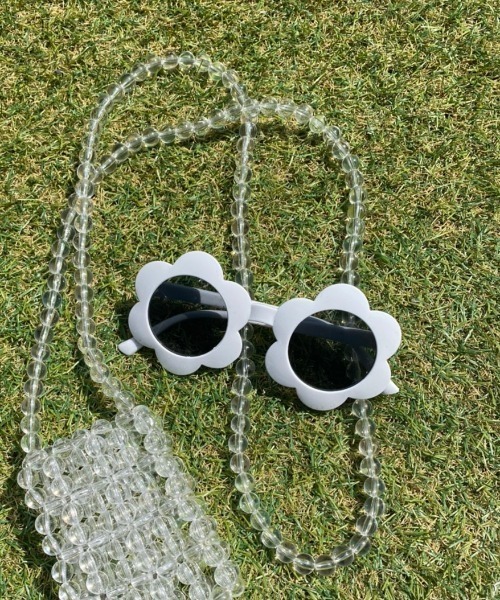 WC（ダブル シー）の「フラワーTOYグラス（メガネ・レディース・ブラック/ベージュ/サックスブルー/ピンク/ホワイト/オレンジ・FREE）」の15枚目の写真