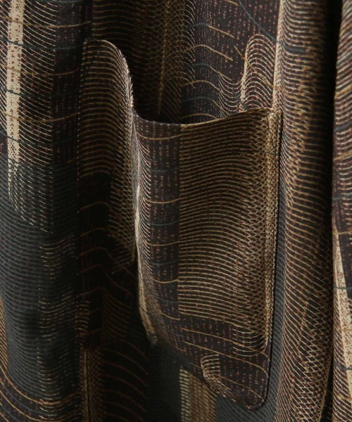 ZIP FIVE（ジップファイブ）の「【ZIP FIVE】古着風 ヴィンテージ オーバーサイズレーヨン半袖 総柄シャツ（シャツ/ブラウス・メンズ・A/B/C/D・MEDIUM/LARGE）」の7枚目の写真