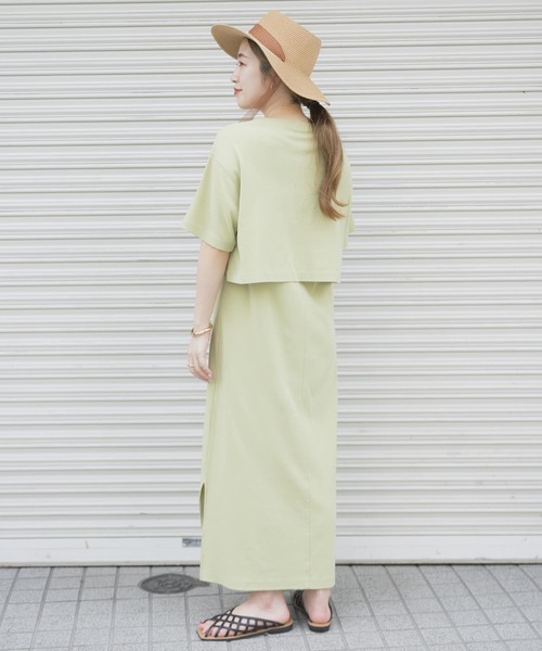 ITEMS URBANRESEARCH（アイテムズ アーバンリサーチ）の「カットセットワンピース（ワンピース・レディース・チャコールグレー/オフホワイト/ライトカーキ/グレー系その他・FREE）」の12枚目の写真