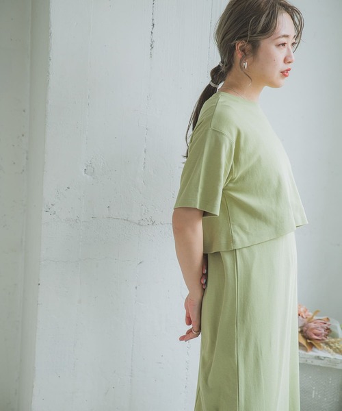 ITEMS URBANRESEARCH（アイテムズ アーバンリサーチ）の「カットセットワンピース（ワンピース・レディース・チャコールグレー/オフホワイト/ライトカーキ/グレー系その他・FREE）」の16枚目の写真