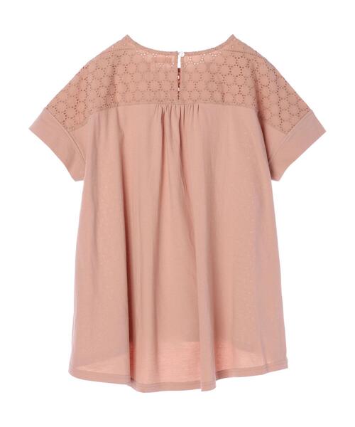 earth music&ecology（アースミュージックアンドエコロジー）の「フロントアイレットレースカットソー ＊（Tシャツ/カットソー・レディース・ネイビー/オフホワイト/イエロー/ミント/ピンクベージュ・FREE）」の16枚目の写真