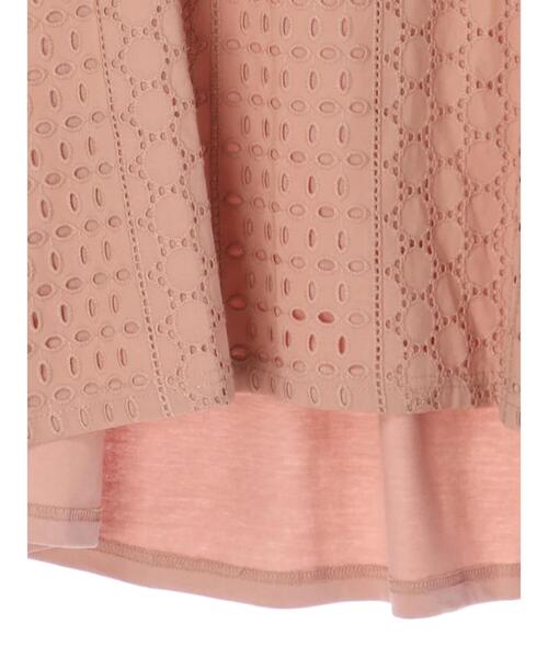 earth music&ecology（アースミュージックアンドエコロジー）の「フロントアイレットレースカットソー ＊（Tシャツ/カットソー・レディース・ネイビー/オフホワイト/イエロー/ミント/ピンクベージュ・FREE）」の19枚目の写真