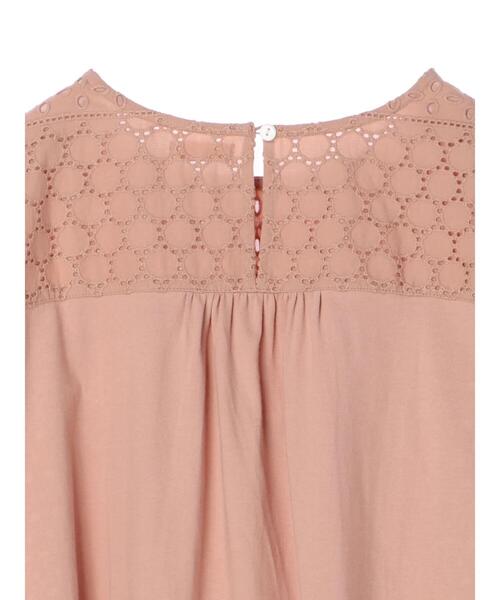 earth music&ecology（アースミュージックアンドエコロジー）の「フロントアイレットレースカットソー ＊（Tシャツ/カットソー・レディース・ネイビー/オフホワイト/イエロー/ミント/ピンクベージュ・FREE）」の20枚目の写真