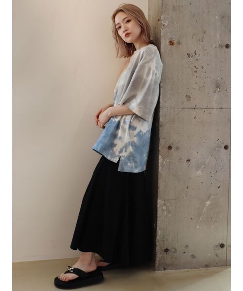 MURUA（ムルーア）の「USコットンルーズタイダイTee（Tシャツ/カットソー・レディース・その他1・FREE）」の9枚目の写真