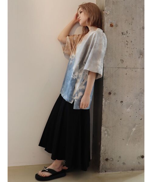 MURUA（ムルーア）の「USコットンルーズタイダイTee（Tシャツ/カットソー・レディース・その他1・FREE）」の6枚目の写真