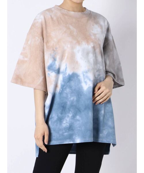 MURUA（ムルーア）の「USコットンルーズタイダイTee（Tシャツ/カットソー・レディース・その他1・FREE）」の5枚目の写真