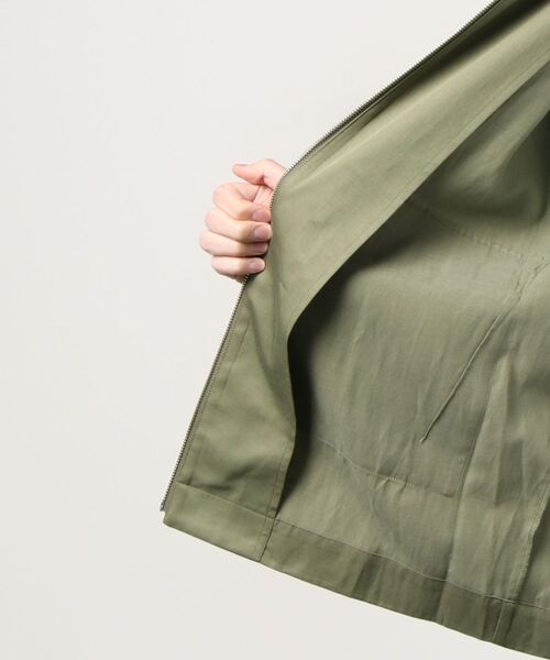 STUDIOUS SELECT（ステュディオスセレクト）の「STUDIOUS別注 ジップアップハーフスリーブCPOシャツ（シャツ/ブラウス・メンズ・ベージュ/ブラック/カーキ/ネイビー・1/2/3）」の5枚目の写真