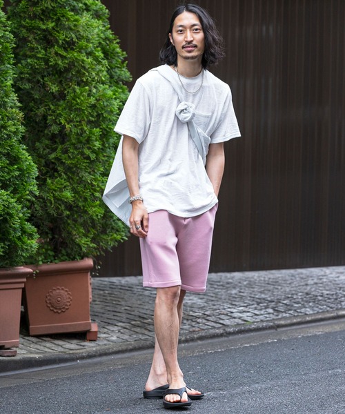 URBAN RESEARCH Sonny Label（アーバンリサーチサニーレーベル）の「ダンボールショートパンツ（その他パンツ・メンズ・ライトグレー/ブラック/ピンク・MEDIUM/LARGE）」の5枚目の写真