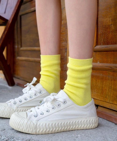 ALAND（エーランド）の「AngelSocks／COLORFULソックス　2945818（ソックス/靴下・レディース・ホワイト/ブラック/ピンク/イエロー・FREE）」の5枚目の写真
