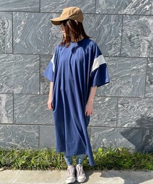 OLD BETTY'S | Wide Football Long T-shirts(ワンピース)