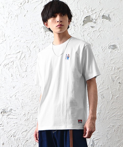 MinoriTY(マイノリティ)の「【BENDAVIS】ミニゴリラ刺繍半袖Tシャツ ロゴTシャツ メンズ 夏服(Tシャツ/カットソー・メンズ・ホワイト/ネイビー/ブラック/ベージュ・M/L)」の1枚目の写真