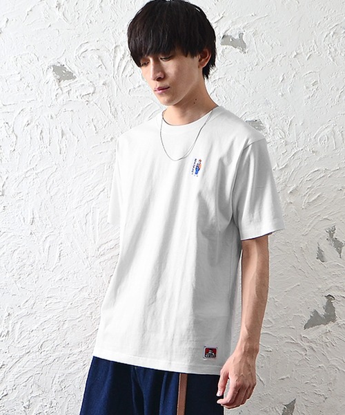 MinoriTY(マイノリティ)の「【BENDAVIS】ミニゴリラ刺繍半袖Tシャツ ロゴTシャツ メンズ 夏服(Tシャツ/カットソー・メンズ・ホワイト/ネイビー/ブラック/ベージュ・M/L)」の5枚目の写真