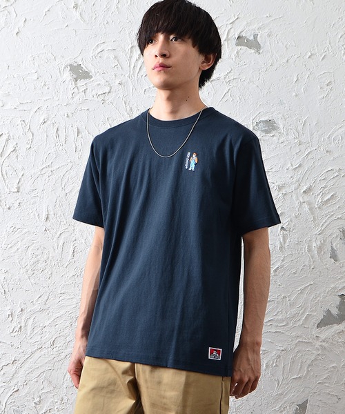 MinoriTY(マイノリティ)の「【BENDAVIS】ミニゴリラ刺繍半袖Tシャツ ロゴTシャツ メンズ 夏服(Tシャツ/カットソー・メンズ・ホワイト/ネイビー/ブラック/ベージュ・M/L)」の13枚目の写真