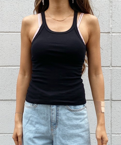 esutoreja（エストレジャ）の「レディータンクトップ（タンクトップ・レディース・ブラック・FREE）」の2枚目の写真