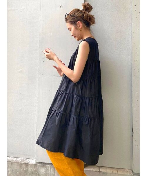 Ungrid（アングリッド）の「ノースリティアードワンピース（ワンピース・レディース・ブラック/オフホワイト/ブルー/サーモンピンク・FREE）」の11枚目の写真