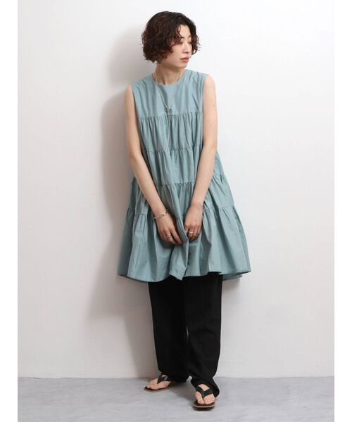 Ungrid（アングリッド）の「ノースリティアードワンピース（ワンピース・レディース・ブラック/オフホワイト/ブルー/サーモンピンク・FREE）」の22枚目の写真