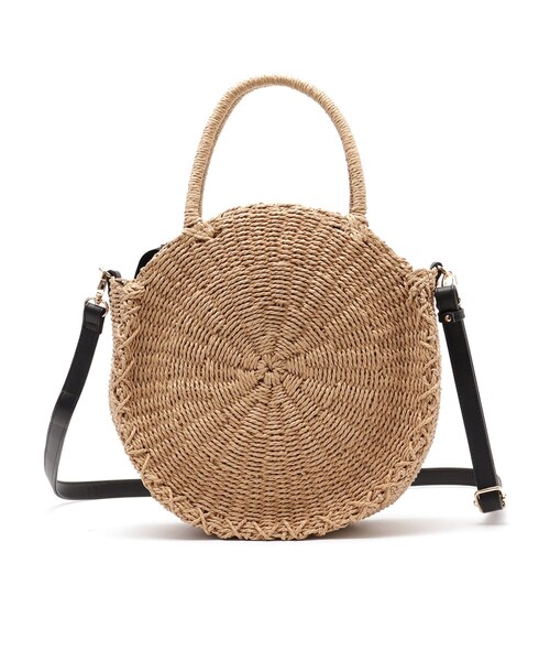 SHOO・LA・RUE（シューラルー）の「◆【抗菌防臭】ペーパーサークルトート（トートバッグ・レディース・ナチュラル/ベージュ・00）」の6枚目の写真