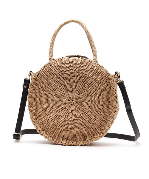 SHOO・LA・RUE（シューラルー）の「◆【抗菌防臭】ペーパーサークルトート（トートバッグ・レディース・ナチュラル/ベージュ・00）」の5枚目の写真