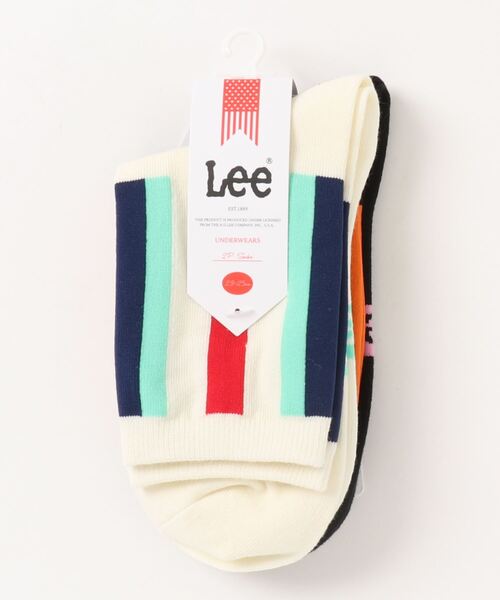 クオーター丈ラインソックス 23 25cm レディース ソックス 靴下 Lee リー のファッション通販 Zozotown