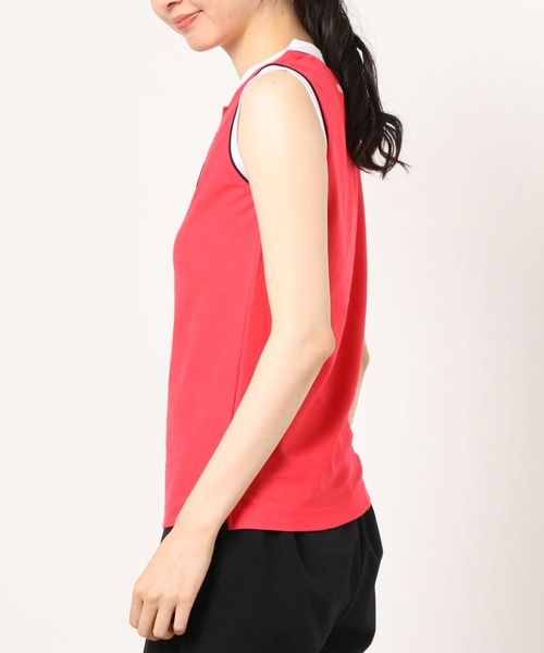 archivio（アルチビオ）の「＜LADIES＞アルチビオゴルフウェア / アップリケ刺繍ノースリーブポロシャツ（トップス）（タンクトップ・レディース・レッド/ブルー/ブラック/ホワイト・MEDIUM/SMALL）」の8枚目の写真