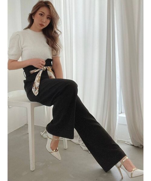 RESEXXY（リゼクシー）の「シャギーニットトップス（ニット/セーター・レディース・ホワイト/ブラック/ベージュ・FREE）」の14枚目の写真