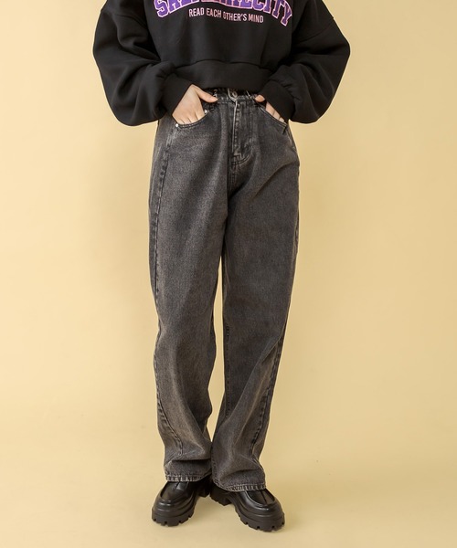 RASVOA(ラスボア)の「ホックタックカラーデニム(デニムパンツ・レディース・ブラック/グリーン/アイボリー・FREE)」の20枚目の写真