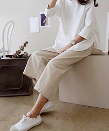 TheiaIvy（スィアアイビー）の「7分丈リネンワイドパンツ（その他パンツ）」