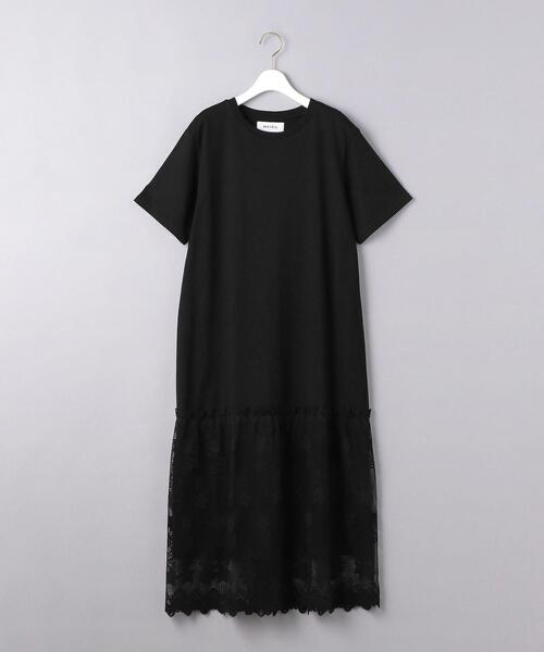 MUVEIL(ミュベール)の「<MUVEIL(ミュベール)>LACE COMBI ワンピース ■■■(ワンピース・レディース・ブラック/ネイビー・36)」の2枚目の写真