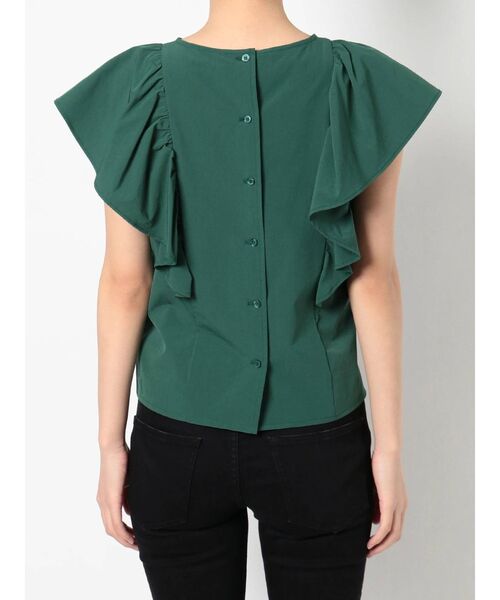 MURUA（ムルーア）の「オーバーラッフルブラウス（シャツ/ブラウス・レディース・ブラック/グリーン・FREE）」の13枚目の写真