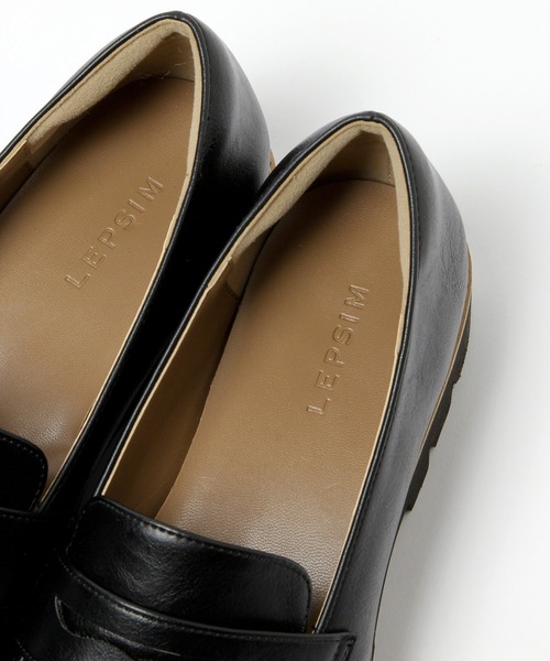 LEPSIM(レプシィム)の「軽量タンクソールローファー 958307(ローファー・レディース・ブラック/モカ・MEDIUM/LARGE/SMALL)」の20枚目の写真