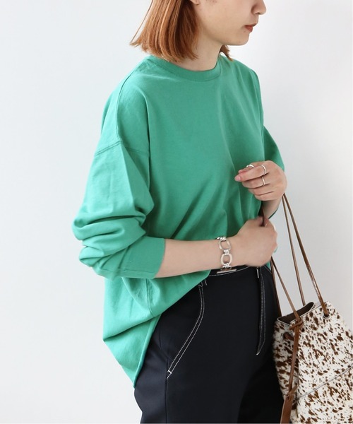 JOURNAL STANDARD relume(ジャーナルスタンダード レリューム)の「【STAR&STRIPE】CREW L/S SLIT TEE:Tシャツ◆(Tシャツ/カットソー・レディース・ブラック/ベージュ/イエロー/グリーン・MEDIUM)」の3枚目の写真