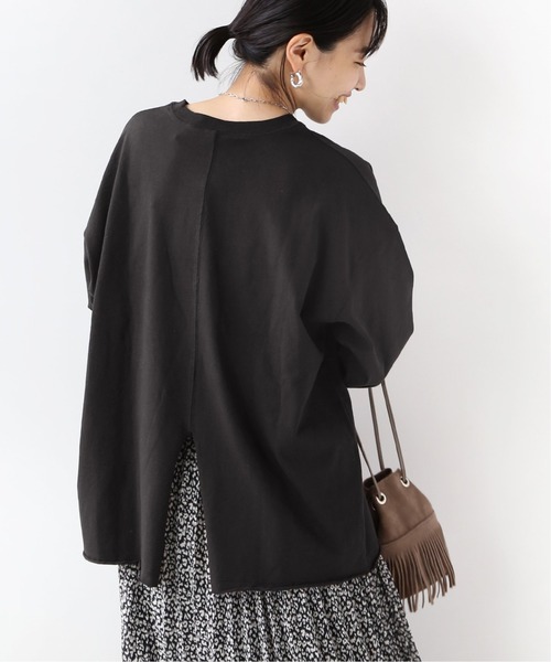 JOURNAL STANDARD relume(ジャーナルスタンダード レリューム)の「【STAR&STRIPE】CREW L/S SLIT TEE:Tシャツ◆(Tシャツ/カットソー・レディース・ブラック/ベージュ/イエロー/グリーン・MEDIUM)」の2枚目の写真