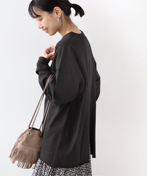 JOURNAL STANDARD relume(ジャーナルスタンダード レリューム)の「【STAR&STRIPE】CREW L/S SLIT TEE:Tシャツ◆(Tシャツ/カットソー・レディース・ブラック/ベージュ/イエロー/グリーン・MEDIUM)」の5枚目の写真