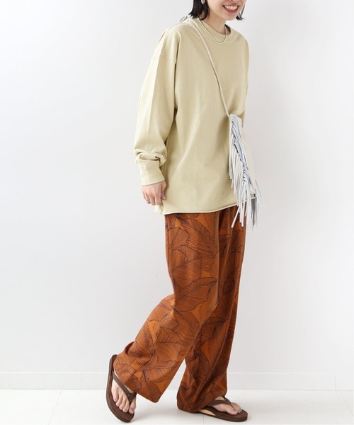 JOURNAL STANDARD relume(ジャーナルスタンダード レリューム)の「【STAR&STRIPE】CREW L/S SLIT TEE:Tシャツ◆(Tシャツ/カットソー・レディース・ブラック/ベージュ/イエロー/グリーン・MEDIUM)」の10枚目の写真