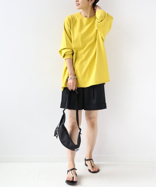 JOURNAL STANDARD relume(ジャーナルスタンダード レリューム)の「【STAR&STRIPE】CREW L/S SLIT TEE:Tシャツ◆(Tシャツ/カットソー・レディース・ブラック/ベージュ/イエロー/グリーン・MEDIUM)」の22枚目の写真