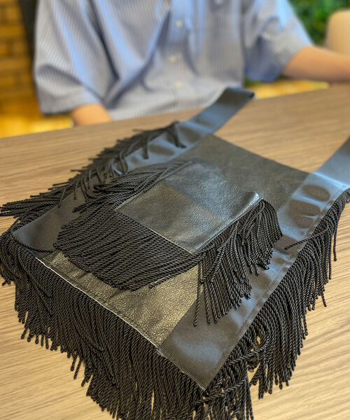 GLOSTER（グロスター）の「【GLOSTER/グロスター】JAPAN MADE リメイクレザー ショッパーバッグ（ハンドバッグ・メンズ・ブラック・FREE）」の12枚目の写真