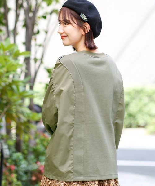 チチカカ(チチカカ)の「異素材コンビメヒコ刺繍プルオーバー(シャツ/ブラウス・レディース・カーキ/レッド/ベージュ・FREE)」の6枚目の写真