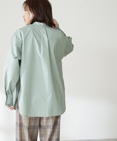 N.（N. Natural Beauty Basic）（エヌエヌナチュラルビューティーベーシック）の「◆キルティングビブチュニックブラウス（シャツ/ブラウス・レディース・ブラウン系その他/クリーム/グリーン・MEDIUM）」の6枚目の写真