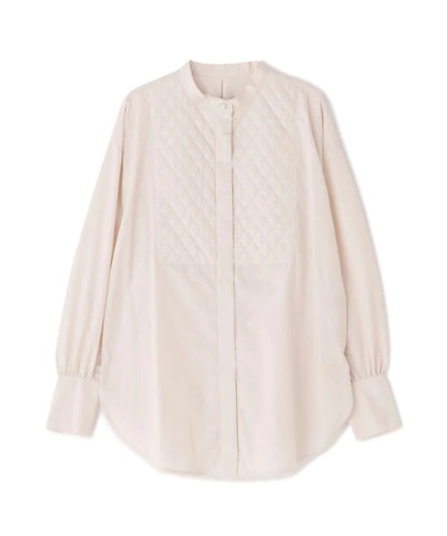 N.（N. Natural Beauty Basic）（エヌエヌナチュラルビューティーベーシック）の「◆キルティングビブチュニックブラウス（シャツ/ブラウス・レディース・ブラウン系その他/クリーム/グリーン・MEDIUM）」の16枚目の写真