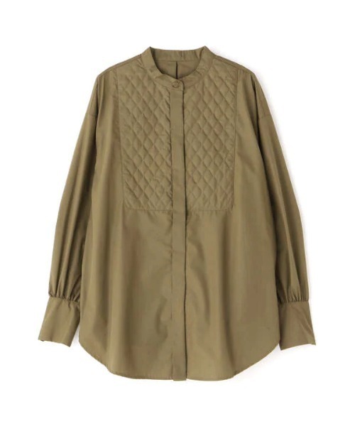 N.（N. Natural Beauty Basic）（エヌエヌナチュラルビューティーベーシック）の「◆キルティングビブチュニックブラウス（シャツ/ブラウス・レディース・ブラウン系その他/クリーム/グリーン・MEDIUM）」の22枚目の写真