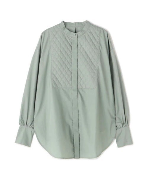 N.（N. Natural Beauty Basic）（エヌエヌナチュラルビューティーベーシック）の「◆キルティングビブチュニックブラウス（シャツ/ブラウス・レディース・ブラウン系その他/クリーム/グリーン・MEDIUM）」の19枚目の写真