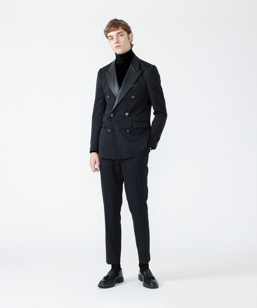 Education from Youngmachines（エデュケーションフロムヤングマシーン）の「【Education from Youngmachines】タック トラウザーズ（スラックス・メンズ・ブラック/グリーン・M/S/L）」の4枚目の写真