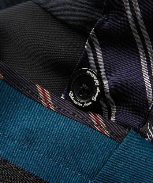 Education from Youngmachines（エデュケーションフロムヤングマシーン）の「【Education from Youngmachines】タック トラウザーズ（スラックス・メンズ・ブラック/グリーン・M/S/L）」の15枚目の写真