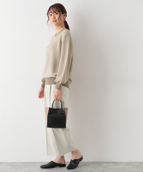 GLOBAL WORK(グローバルワーク)の「トリプルイージー柄ニット/952701(ニット/セーター・レディース・ホワイト系その他/ベージュ系その他/グリーン系その他・MEDIUM/LARGE)」の11枚目の写真