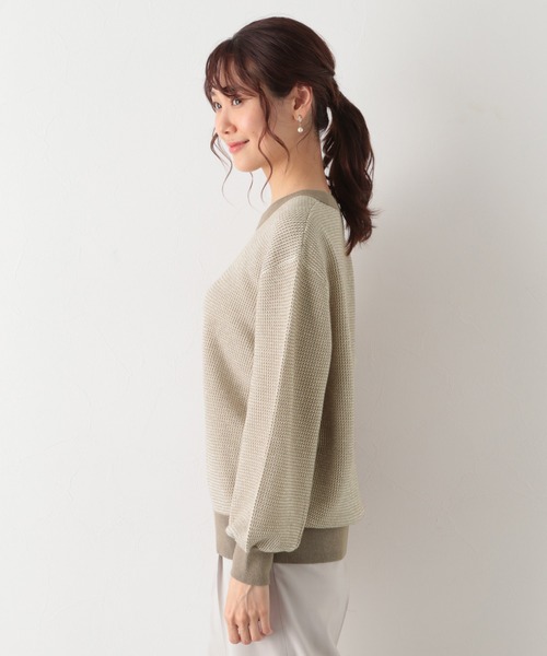 GLOBAL WORK(グローバルワーク)の「トリプルイージー柄ニット/952701(ニット/セーター・レディース・ホワイト系その他/ベージュ系その他/グリーン系その他・MEDIUM/LARGE)」の15枚目の写真