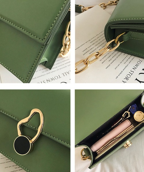 【正規品のみ販売】 ミニ ショルダーバッグ ベルベット  グリーン フロントバックルミニショルダーバッグ【ZOZOTOWN限定】（ショルダー